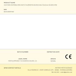 Caja Para Distribución Hasta 4 Elementos Blanca 82X172X61Mm Solera 670B