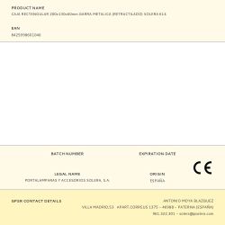 Caja Rectangular 200X130X60Mm Garra Metalica (Retractilado) Solera 614