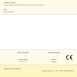 Calculadora Científica M240 Serie 1918 Rosa En Blister