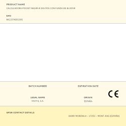 Calculadora Pocket Negra 8 Digitos Con Funda En Blister