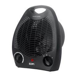 Calefactor Compacto 1000 - 2000 W Negro