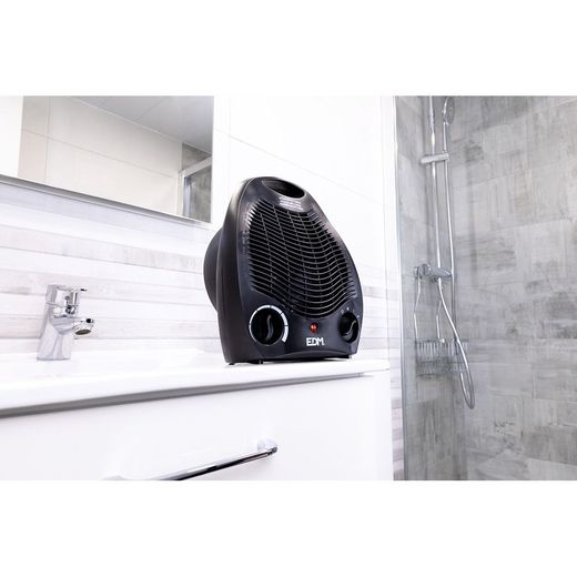 Calefactor Compacto 1000 - 2000 W Negro