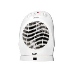 Calefactor Compacto Oscilante 1000 - 2000 W Blanco
