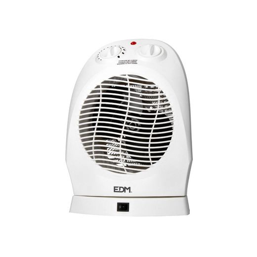 Calefactor Compacto Oscilante 1000 - 2000 W Blanco