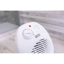 Calefactor Compacto Oscilante 1000 - 2000 W Blanco