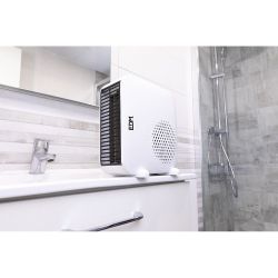 Calefactor Compacto Vertical/Horizontal 1.000 - 2.000 W Blanco