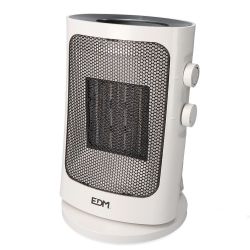 Calefactor Vertical Oscilante 1000 - 1500 W Blanco