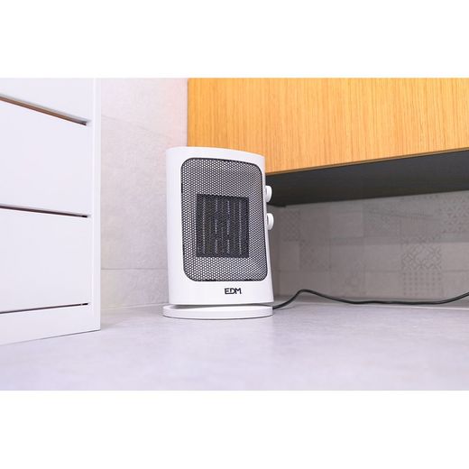 Calefactor Vertical Oscilante 1000 - 1500 W Blanco