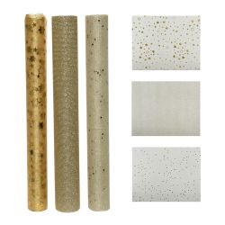 Camino De Mesa De Organza 3 Modelos Surtidos Champagne 35 X 200 Cm