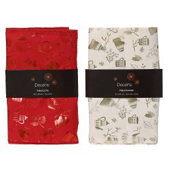 Camino Mesa, Motivos Navideños, 32 X 150 Cm, Colores Surtidos