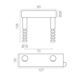Candado Ballesta Cn12 Con 3 Llaves Tubulares