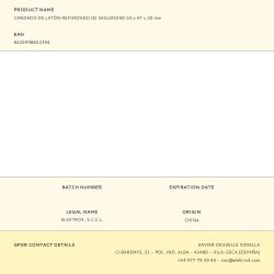 Candado De Latón Reforzado De Seguridad 50 X 47 X 20 Mm