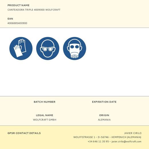 Canteadora Triple Placas Yeso