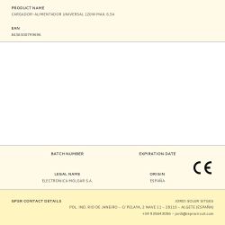 Cargador-Alimentador Universal 120W Max. 6,5A