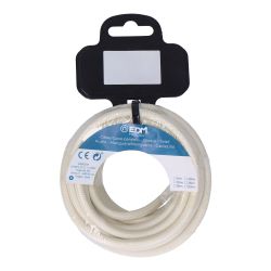 Carrete Cable Cordón Tubular H03Vv-F 2 X 0,75 Mm² Algodón, 5 M