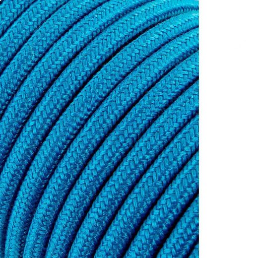 Carrete Cable Cordón Tubular H03Vv-F 2 X 0,75 Mm² Azul Claro, 25 M