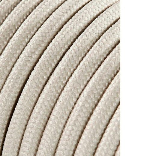 Carrete Cable Cordón Tubular H03Vv-F 2 X 0,75 Mm² Beige, 5 M