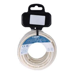 Carrete Cable Cordón Tubular H03Vv-F 2 X 0,75 Mm² Beige, 5 M