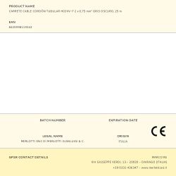 Carrete Cable Cordón Tubular H03Vv-F 2 X 0,75 Mm² Gris Oscuro, 25 M