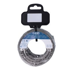 Carrete Cable Cordón Tubular H03Vv-F 2 X 0,75 Mm² Gris Oscuro, 5 M