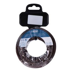 Carrete Cable Cordón Tubular H03Vv-F 2 X 0,75 Mm² Marrón, 5 M