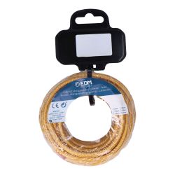 Carrete Cable Cordón Tubular H03Vv-F 2 X 0,75 Mm² Oro, 5M