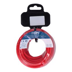 Carrete Cable Cordón Tubular H03Vv-F 2 X 0,75 Mm² Rojo, 5 M