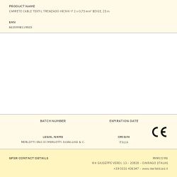 Carrete Cable Textil Trenzado H03Vv-F 2 X 0,75 Mm² Beige, 25 M