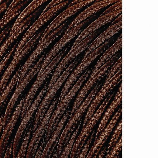 Carrete Cable Textil Trenzado H03Vv-F 2 X 0,75 Mm² Marrón, 5 M