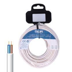 Carrete Manguera Tubular H05Vv-F 2 X 2,50 Mm² Blanca, 20 M