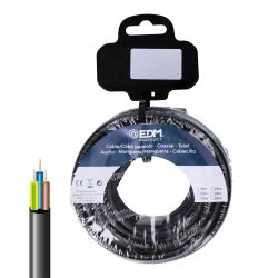 Carrete Manguera Tubular H05Vv-F 3 G 1,00 Mm² Negra,15 M