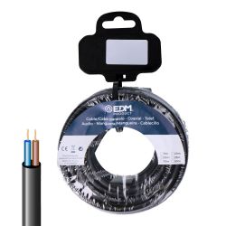 Carrete Manguera Tubular Vv-K06/1Kv 2 X 1,50 Mm², Negra, 15 M