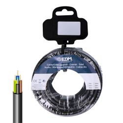 Carrete Manguera Tubular Vv-K06/1Kv 4 G 2,50 Mm² Negra, 10 M