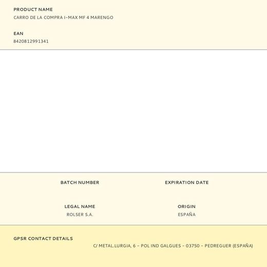 Carro De La Compra I-Max Mf 4 Marengo