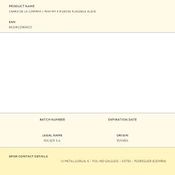 Carro De La Compra I-Max Mf 4 Ruedas Plegable Klein