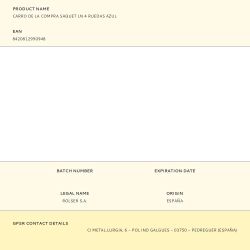 Carro De La Compra Saquet Ln 4 Ruedas Azul