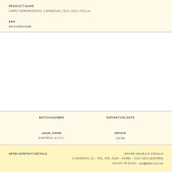 Carro Herramientas, 3 Bandejas (Herramienta No Incluida), 75,5 X 35,5 X 70,5 Cm