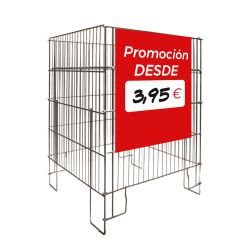 Cartel Outlet Rojo Para 00180 00181 39X48Cm