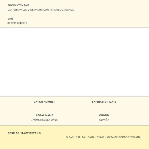 Cartera Valle-2 De Palma Con Tapa Redondeada