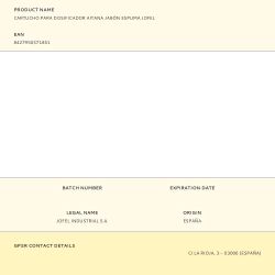 Cartucho Para Dosificador Aitana Jabón Espuma Jofel