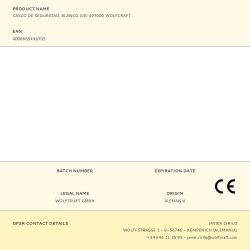 Casco De Seguridad, Blanco (Ce) 497000 Wolfcraft