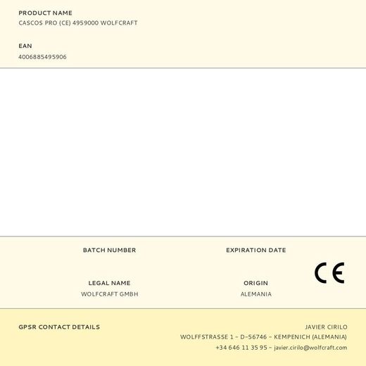 Cascos Pro (Ce) 4959000 Wolfcraft