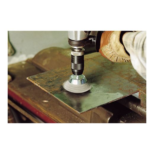 Cepillo De Copa De Alambre De Acero, Vástago Hexagonal, Ø75 Mm