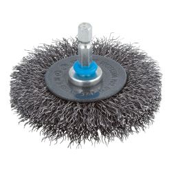 Cepillo De Disco De Alambre De Acero Vástago Hexagonal Ø75 X 10 Mm