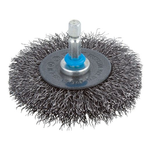 Cepillo De Disco De Alambre De Acero Vástago Hexagonal Ø75 X 10 Mm