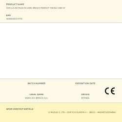 Cepillo De Pelo De Aire Iónico Perfect Finish 1000 W