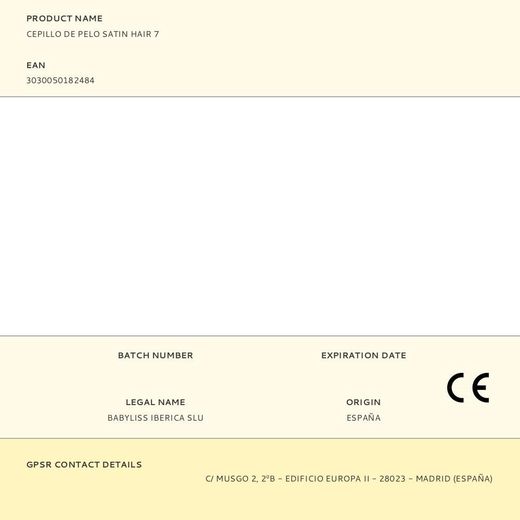 Cepillo De Pelo Satin Hair 7