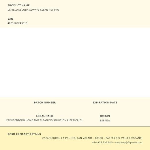 Cepillo Escoba Always Clean Pet Pro