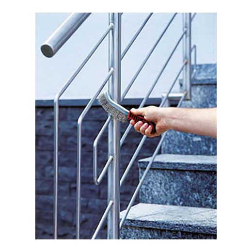 Cepillo Metálico De Mano, Acero Fino, Con Mango De Plástico, 265 Mm