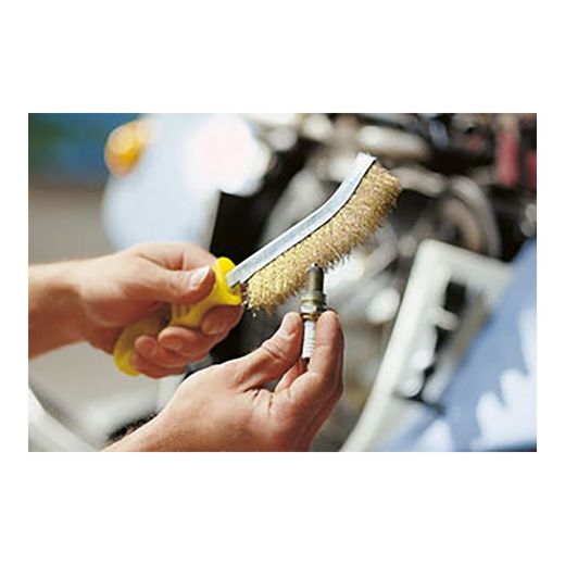 Cepillo Metálico De Mano, Latón, Con Mango De Plástico, 265 Mm